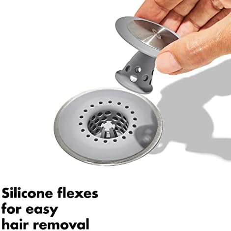 OXO Good Grips Stainless Steel Hair Catch Drain Protector - Image 4