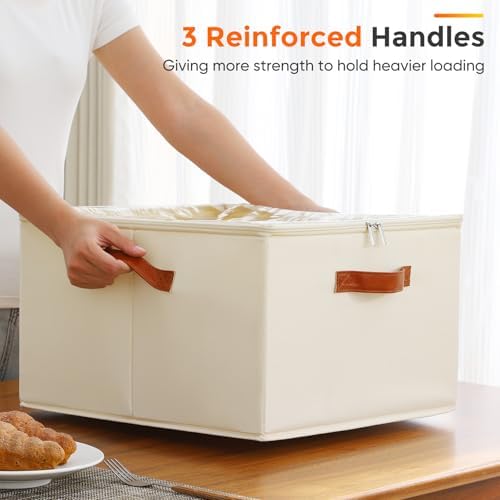 Foyego Wine Glass Storage Box, Beige - Image 4