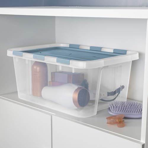 Sterilite Hinged Lid Storage Box Plastic Container, 20 Quart, 18-Pack - Image 5