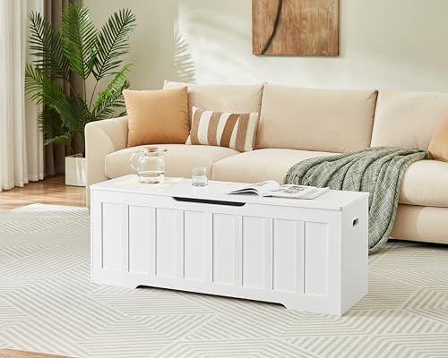 VANKILEY 51.2" Storage Chest Extra Large,Wooden Storage Bench,White - Image 4