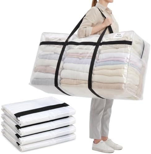 Windyun 4 Pack 75 Gallon Extra Large Moving Bags XXL Heavy Duty Storage Bag by Windyun