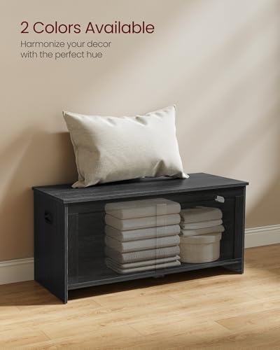 VASAGLE Storage Chest with 2 Safety Hinges, 15.7 x 39.4 x 18.3 Inches - Image 6
