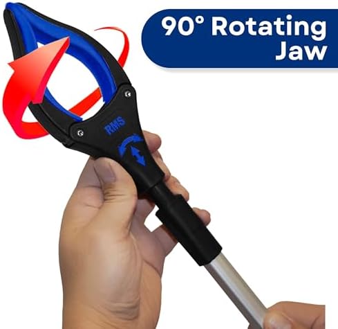 RMS 2-Pack 32 Inch Extra Long Grabbers Reachers with Rotating Jaw (Blue) - Image 5