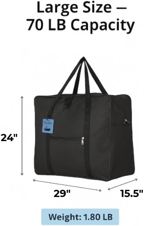 travel bag, Square Cargo Travel Duffle Bag Bolsa Maleta de Lona Cap Luggage Tote, TSA Aprove, size 29x24x15 inch load up to 70 lb - Image 2