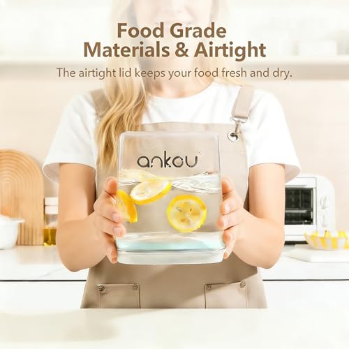Ankou Airtight Dog Food Storage Container, 2.8 QT, One-Touch Pop Lid, BPA-Free | Clear Stackable Canister for Pet Food & Cat Treats - Image 4