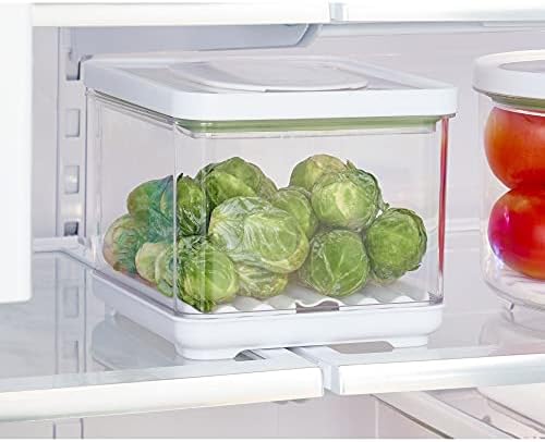 iDesign Fridge Produce Bin, Clear/White - Image 2