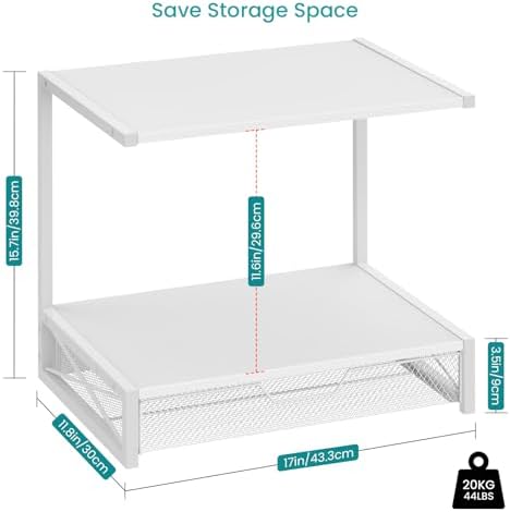 ELITEROO Printer Stand for Desk with Storage Drawer, 2 Tier Desk Shelf - Image 5