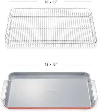 Caraway Non-Stick Ceramic Baking Sheet and Cooling Rack - Image 3