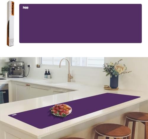 49.2" x 15.7" Large Silicone Mat for Kitchen Counter Protector, Cuttable by Foepoge