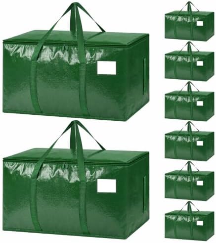 8 Pack Heavy Duty Waterproof Moving Bags, Foldable Totes by Unknown