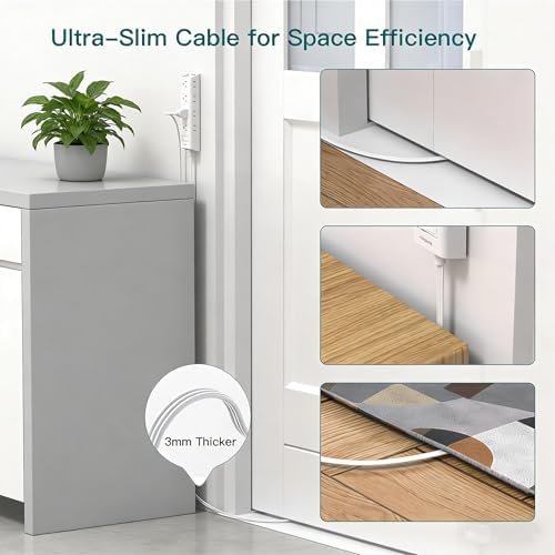 Power Strip Surge Protector with 12 Outlets, Flat Plug Extension Cord 6FT - Image 6
