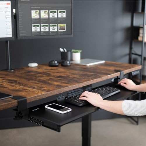 VIVO Black Extra Large Clamp-on 34 x 11 in Keyboard Tray, MOUNT-KB15EB - Image 5