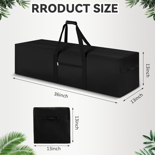 1 Pcs 36 x 13 x 13 Inch, 100 L Large Storage Duffle Bag Black - Image 2