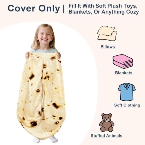 Lukeight Stuffed Animal Storage Bean Bag Chair Cover for Kids, Velvet Plush Toy Organizer Seat, Cover Only, No Filling Included, Long YKK Zipper, Side Pocket, Large 27"D x 16"H - Image 2