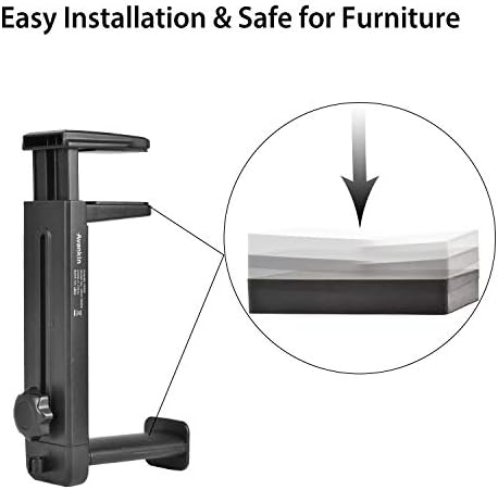 NEETTO HS906 Headphone Stand & Hanger 2 in 1, Above & Under Desk - Image 5