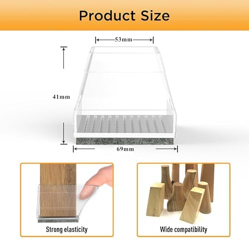 Square Chair Leg Protectors for Hardwood Floors. - Image 3