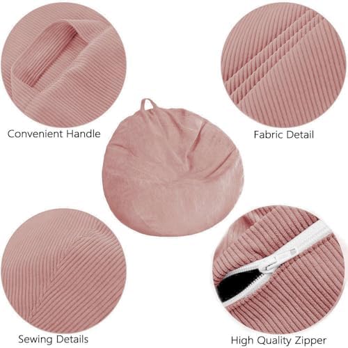 Stuffed Animal Storage Bean Bag Chair Cover (No Filler) Washable - Image 4
