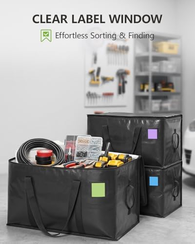 Moving Bags Heavy Duty Extra Large 110LB Storage Bags, 8 Pack-Black - Image 4