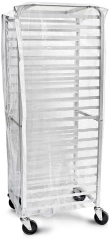 New Star Foodservice Commercial-Grade Clear Plastic Sheet Pan/Bun Pan Rack Cover, 20-Tier, 28" L x 23" W x 61" H - Image 2