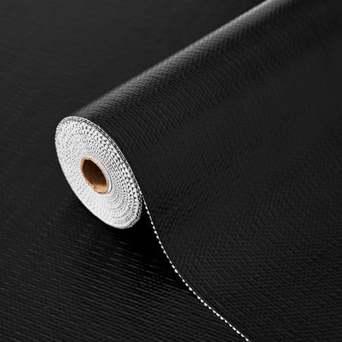 Drawer and Shelf Liner for Kitchen Cabinets, Black, 24IN X 20FT by ALIUNI