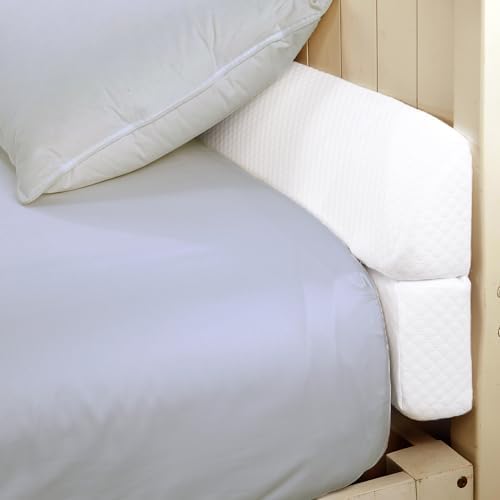 HOMBYS Wedge Pillow Headboard for Bed Gap,Foldable Bed Wedge Gap Filler King Size,Matterss Gap Filler,Multi Functional Bed Crack Pillow, Fill The Gap (0-7") Between Your Headboard and Mattress,White by HOMBYS