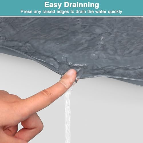 Under Sink Waterproof Mat for Kitchen 34" x 22", Silicone Under Kitchen Sink Mats and Protectors for Cabinets, Under Sink Tray Liner, Cabinet Mat for Kitchen Multipurpose Pet Mats, Rhombic Gray - Image 5