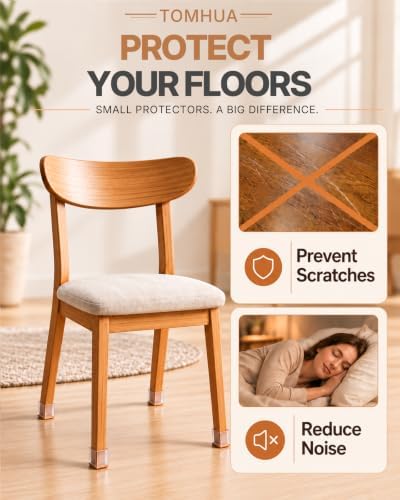 Chair Leg Floor Protectors Square Caps Covers Furniture Pads - Image 2