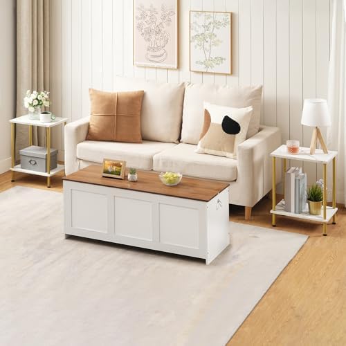 HOOBRO End Tables Set of 2, Small Side Tables, Nightstands for Small Spaces - Image 2