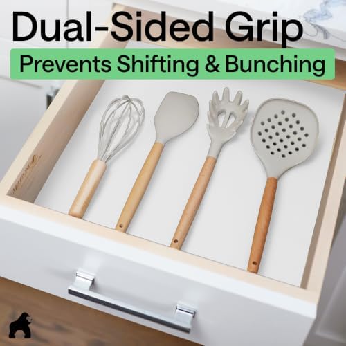 GORILLA GRIP Shelf Liner, Kitchen Drawer Protector, 12x120 White - Image 4
