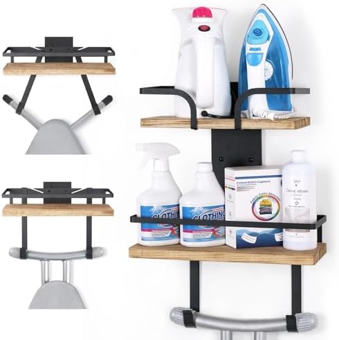 VINAEMO Ironing Board Hanger Wall Mount, 2-Layer Laundry Room Organizer by VINAEMO