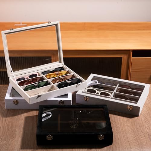 Frebeauty 8-Slot Sunglass Organizer,Velvet Sunglass Holder for Drawer - Image 6