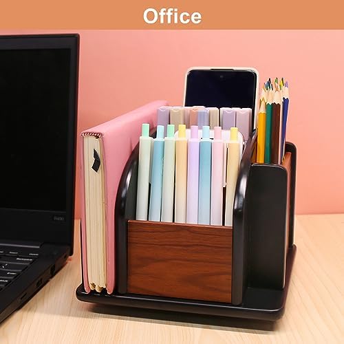 Coideal Remote Control Holder, 6-Compartment Rotating Remote Control Caddy - Image 2