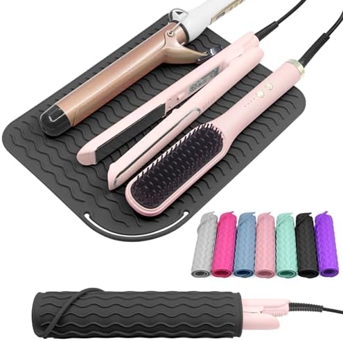 Suafrnut Plus Size Silicone Heat Resistant Mat for Hair Tools(12" x 9") by Suafrnut