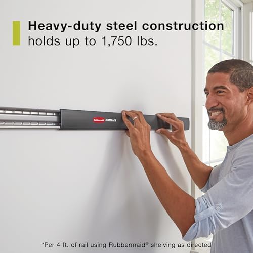 Rubbermaid Fasttrack Garage Storage System Tool Hanging Kit, Wall Mount Holder for Garden Lawn Tools/Garage/Home Organization - Image 3