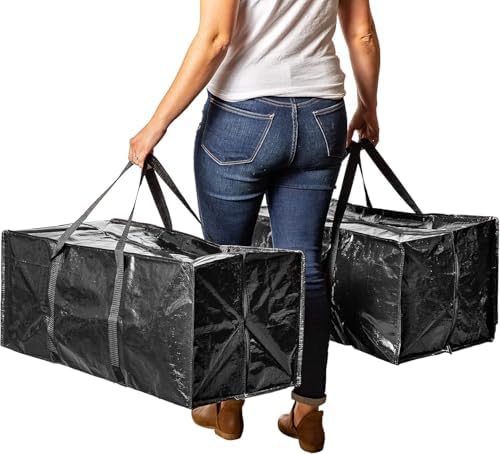 BAG-THAT! 5 Moving Bags Heavy Duty Extra Large Stronger Handles Wrap Storage Totes Zippered Reusable Packing Bags Moving Supplies Storage Boxes Storage totes Moving Boxes Packing Supplies Packing Box - Image 5