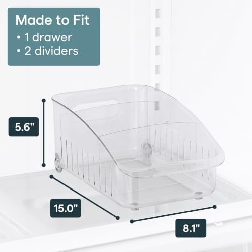 YouCopia RollOut Fridge Drawer 8”, Adjustable Bin Refrigerator Organizer - Image 3