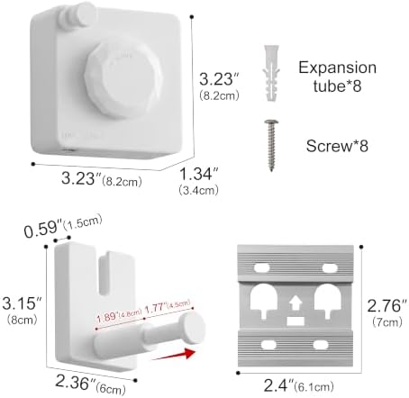 RFOUO Wall Mounted Retractable Clothesline Indoor & Outdoor, 4.2M,White - Image 2