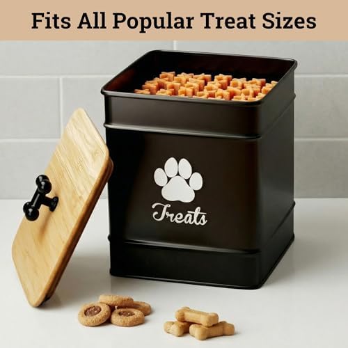 Dog Treat Container Airtight, 6"W x 8"H, Powder Coated, 12 Cup Capacity - Image 5