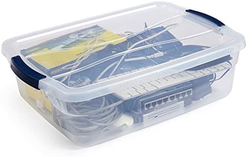 Rubbermaid Cleverstore 17 Qt Clear Storage Bins with Lids, 6 Pack - Image 2