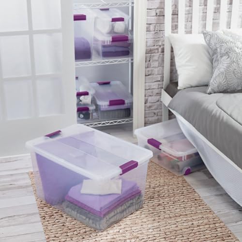 Sterilite ClearView Latch Boxes, Storage Bins with Lids, 66 Quart, 12-Pack - Image 5