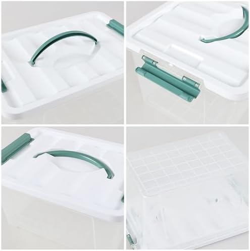 Clear Storage Latch Box/Bin, 2-Pack (14 QT & 7QT) - Image 3