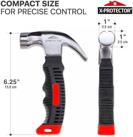 X-Protector Nail-On Furniture Pads Hammer - Small Magnetic Claw Hammer - Image 2