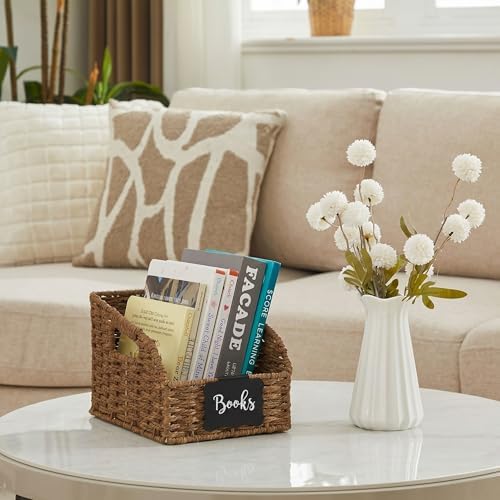Pantry Baskets for Organizing,Wicker Storage Bins,3Pack,Brown-2Set - Image 7