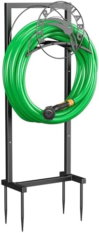 FLORA GUARD Garden Hose Holder Stand, Heavy Duty Freestanding Hose Rack by FLORAGUARD