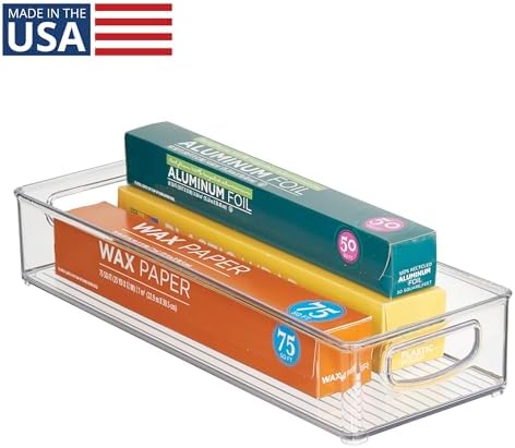 iDesign Slim Extra Long Clear Storage Bin (Pack of 4) - Image 2