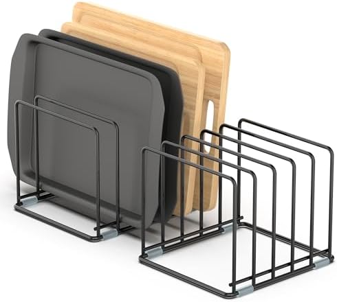 Cutting Board Organizer, Kitchen Cabinet Organizer by VAEKUCEAN