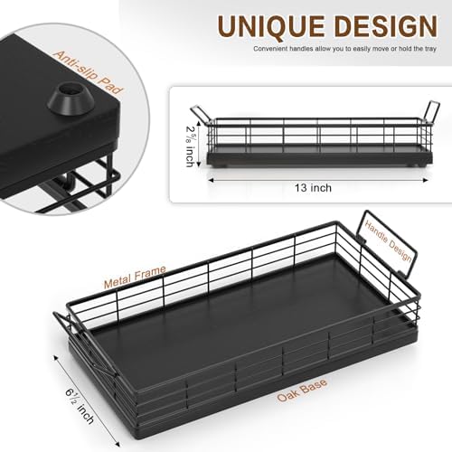Toilet Paper Basket 2 Pack, 13 Inch Toilet Tank Basket with Handles, Black - Image 6