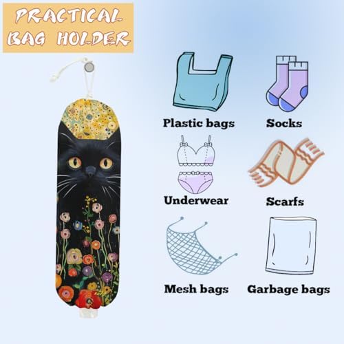 2PCS Cat Plastic Bag Holder, Cat Lover Gifts for Women Mom Sister - Image 3
