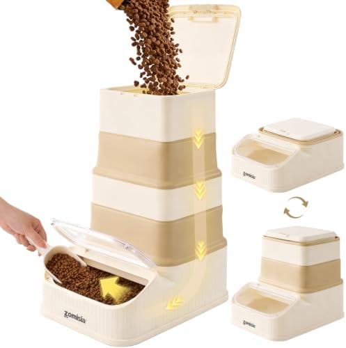 ZOMISIA 30-40lbs First-in, First-out Collapsible Dog Food Storage Container by Zomisia