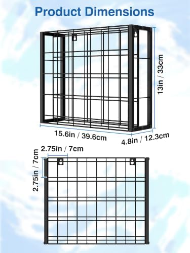 Spray Can Holder Wall Mount, 20 Can Spray Paint Organizer, Metal Rack - Image 5